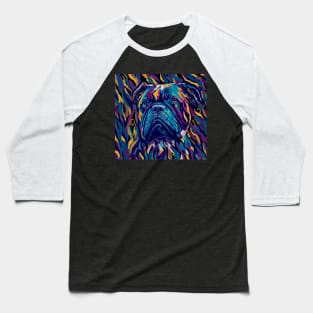 Bulldog abstract pop art Baseball T-Shirt